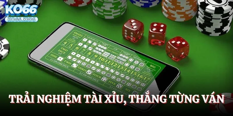 Trải nghiệm cược tài xỉu, thắng từng ván